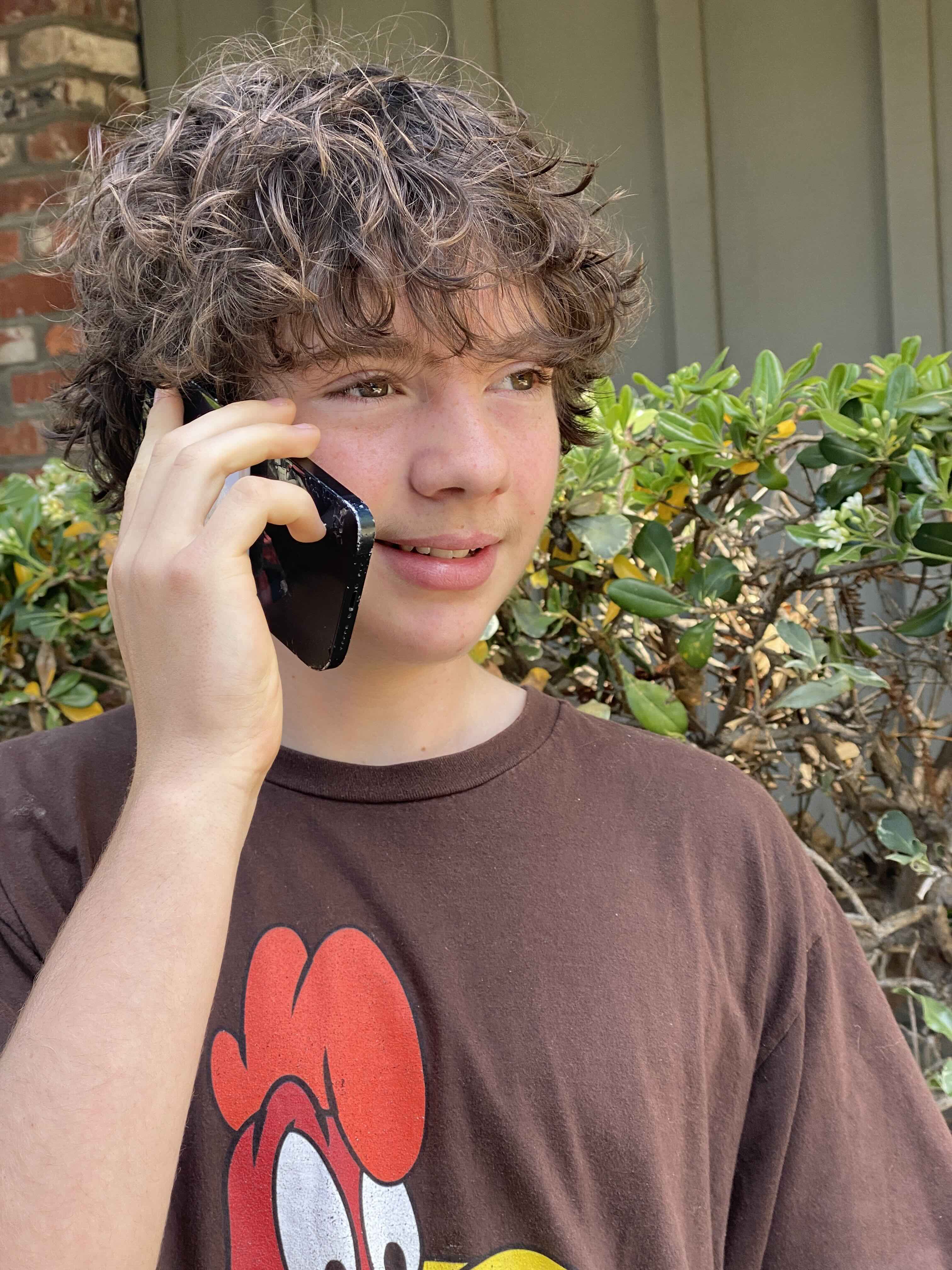 Talking on the phone