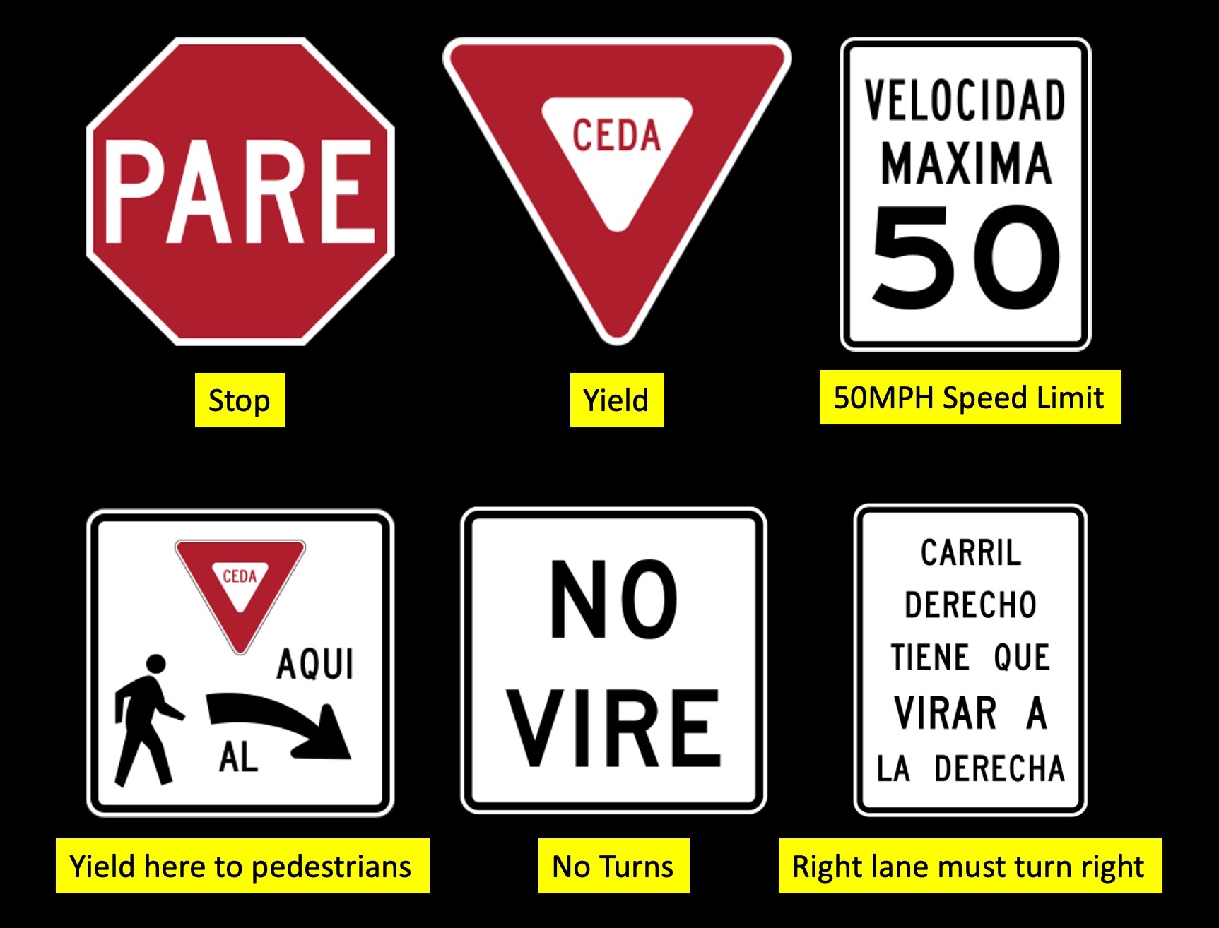 road signs